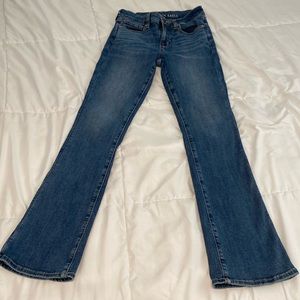 High-waisted skinny kick jean